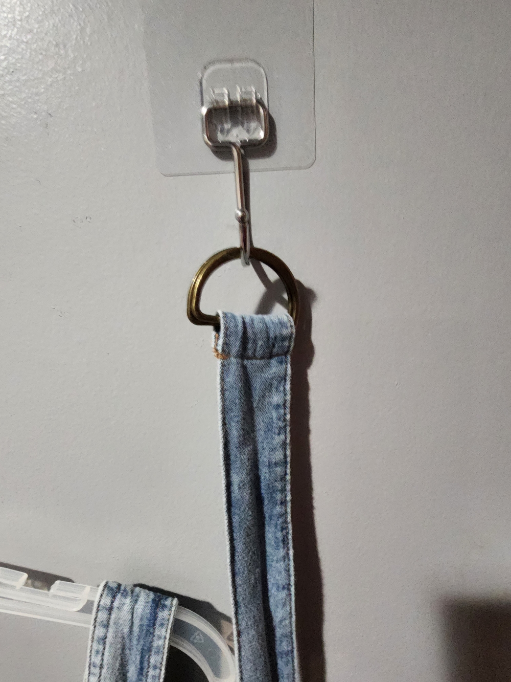 Light Wash Denim Maxi Dress with Adjustable Tie & Pockets - Picture 6 of 9